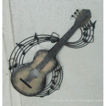 Metal Guitar Wall Hanging Decoration (SFM0614)